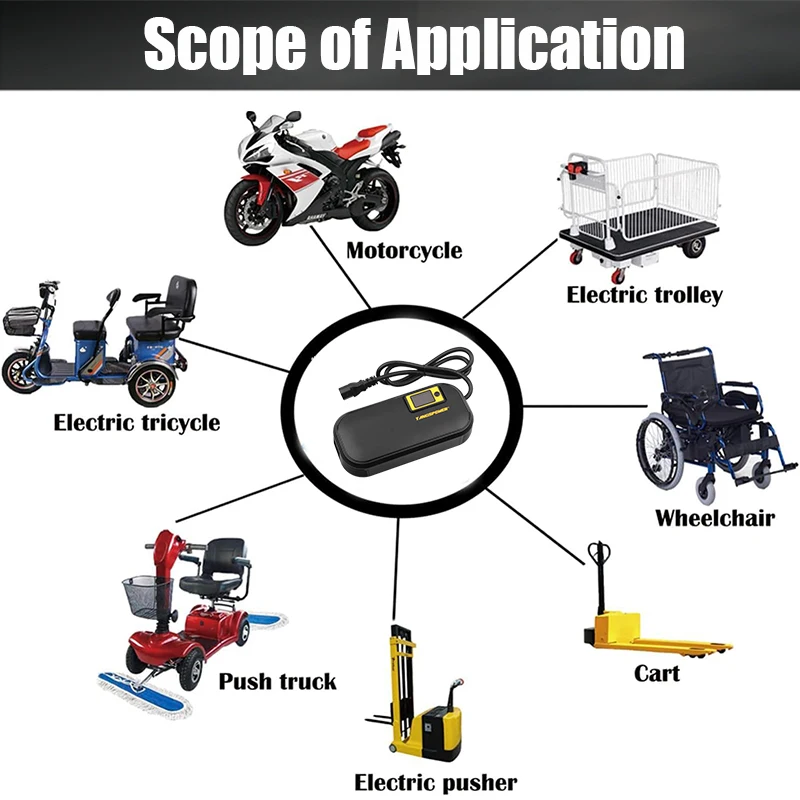 Умное зарядное устройство для литиевой батареи 84 В 8 А литий-ионного аккумулятора
