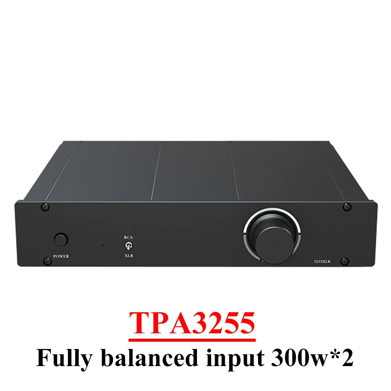 

Цифровой усилитель мощности 300 Вт * 2 TPA3255, высокомощный стерео усилитель с низким уровнем искажений, полностью сбалансированный вход XLR, RCA Hi-Fi аудиоусилитель