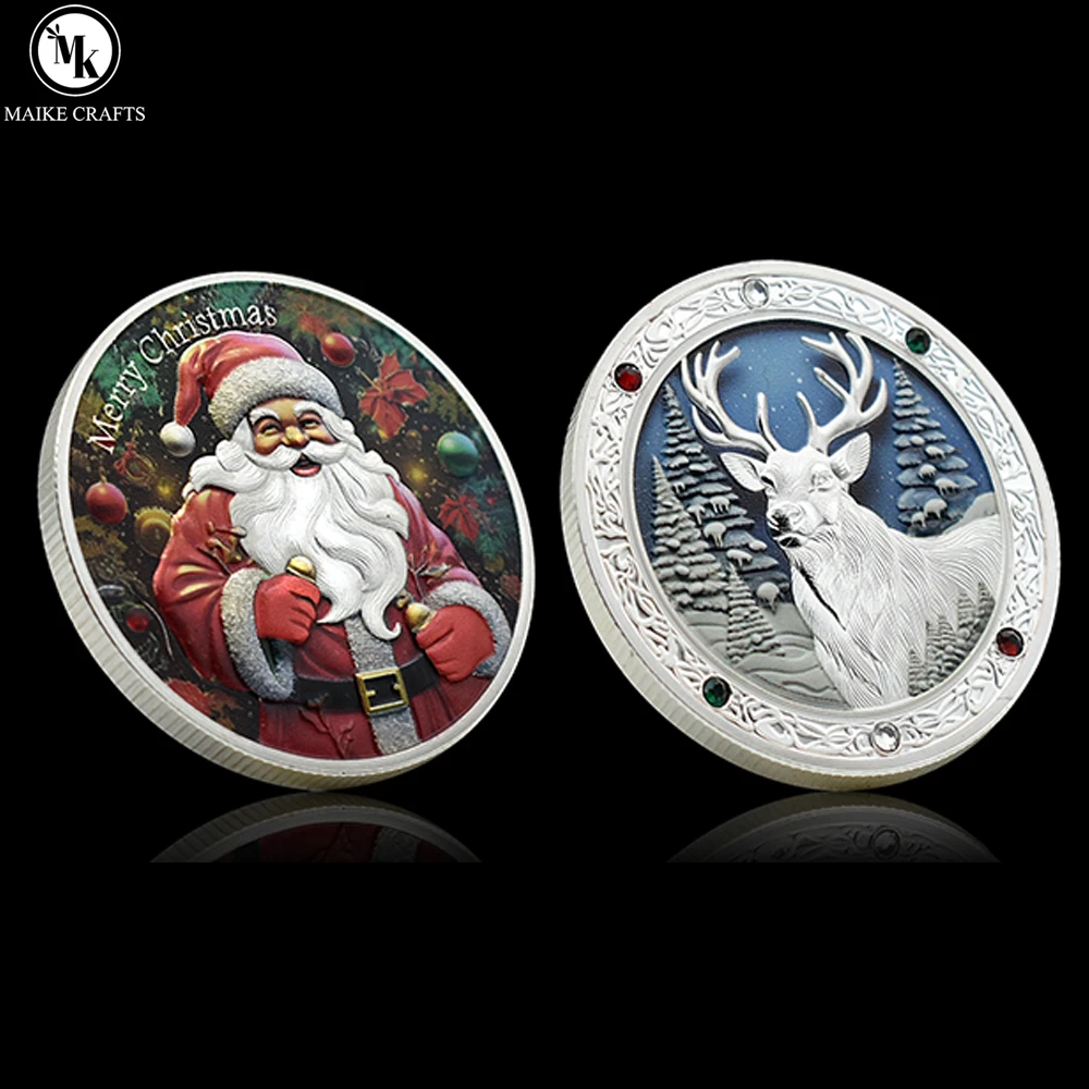 

Памятная рождественская монета из металла