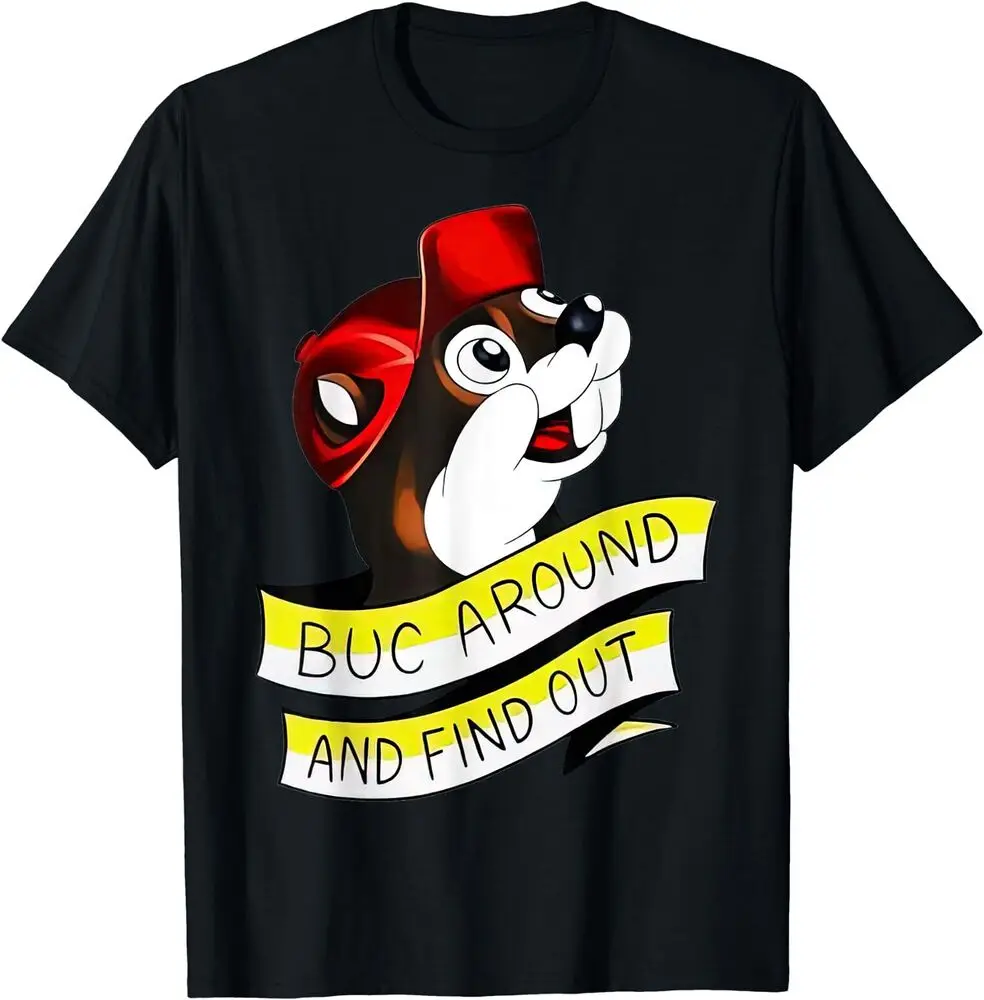Хлопковая футболка с надписью Otter Buc Round And Find Out