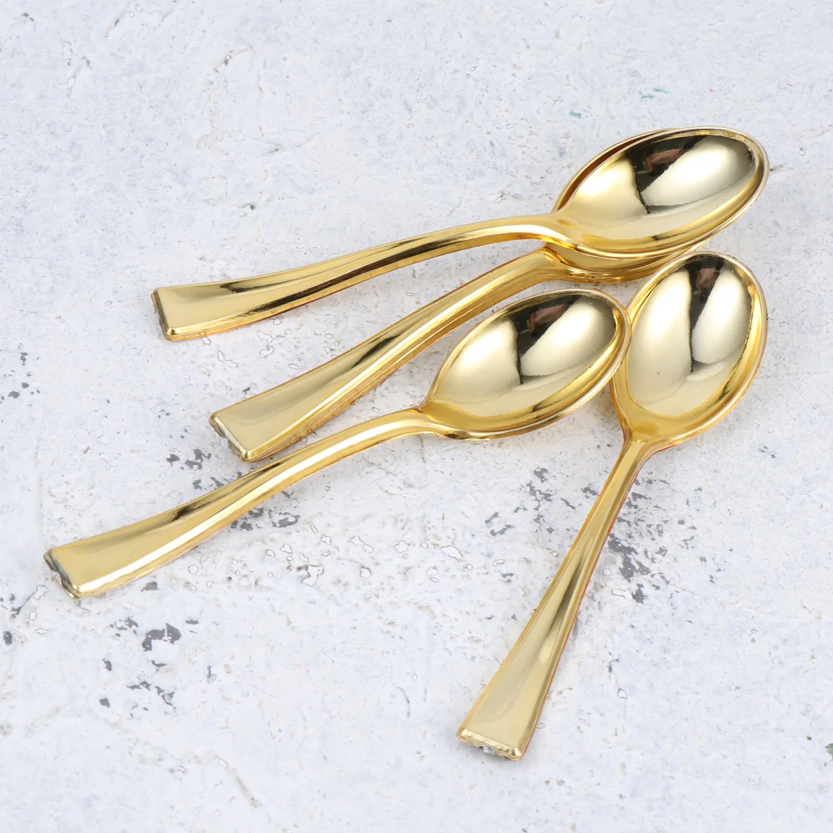 

Spoons Spoon Mini Disposabledessert Gold Ice Cupcake Cream Cake Cutlery Serving Appetizer Tastingdesserts Flatware Dinner Coffee