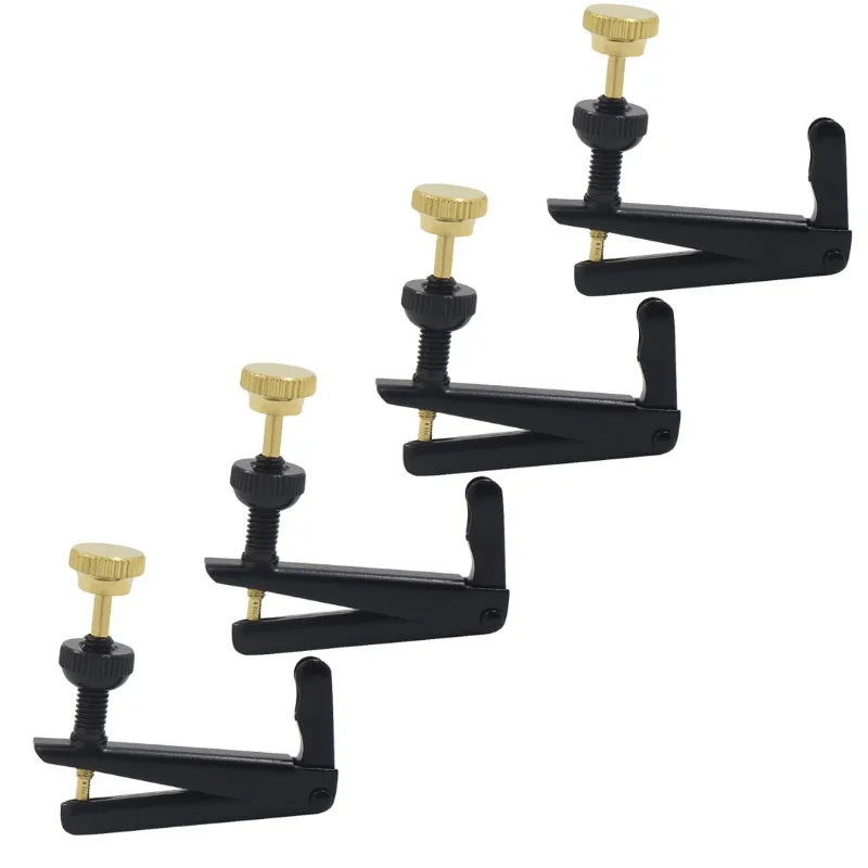 

4pcs 4/4 3/4 Violin Adjuster Metal Violin Tuners Spinner Adjuster Strings Hooks for Violin Musical Instrument Accessories