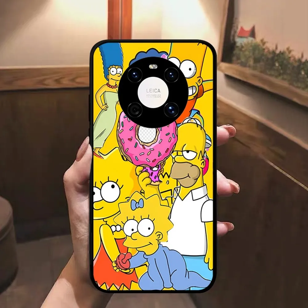 Cartoon Homer S-Simpson Phone Case For Huawei Mate 10 20 30 40 50 Lite Pro Nova 3 3i 5 6 SE 7 7SE