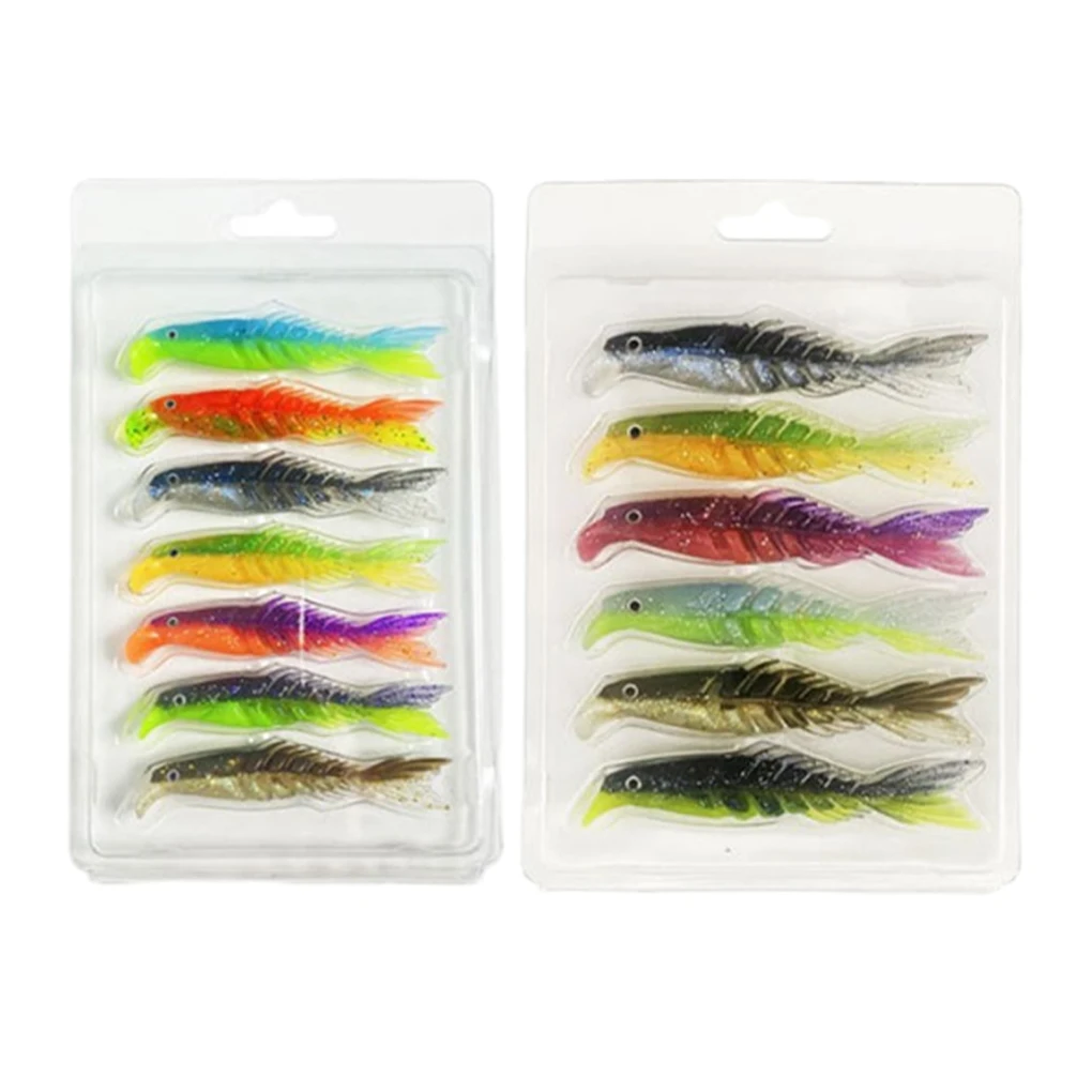 

7piece PVC Fishing Lures With Durability And Stable Fixation Lake Fishing High Performance Fish Tail