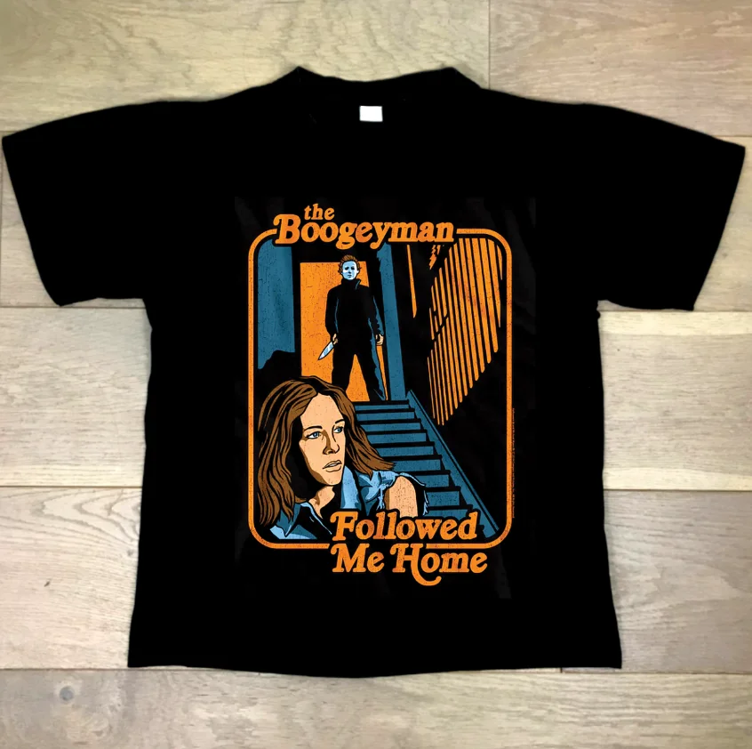 

Halloween Michael Myers The Boogeyman Followed Me Home Classic Black T-Shirt