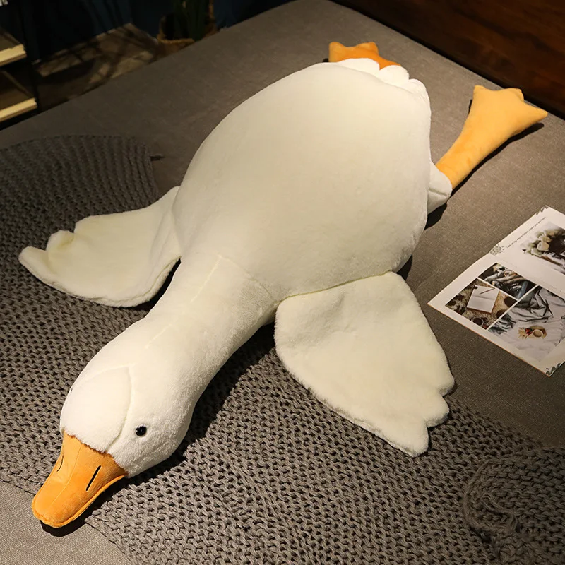 

50/90cm Huge Cute Goose Plush Toys Big Duck Doll Soft Stuffed Animal Sleeping Pillow Cushion Christmas Gifts for Kids and Girls