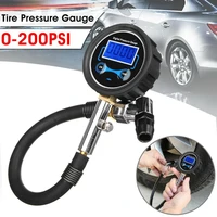 0 200psi universal car digital lcd tire pressure gauge air pump pressure gauge tester car truck motorcycle van tire accessories