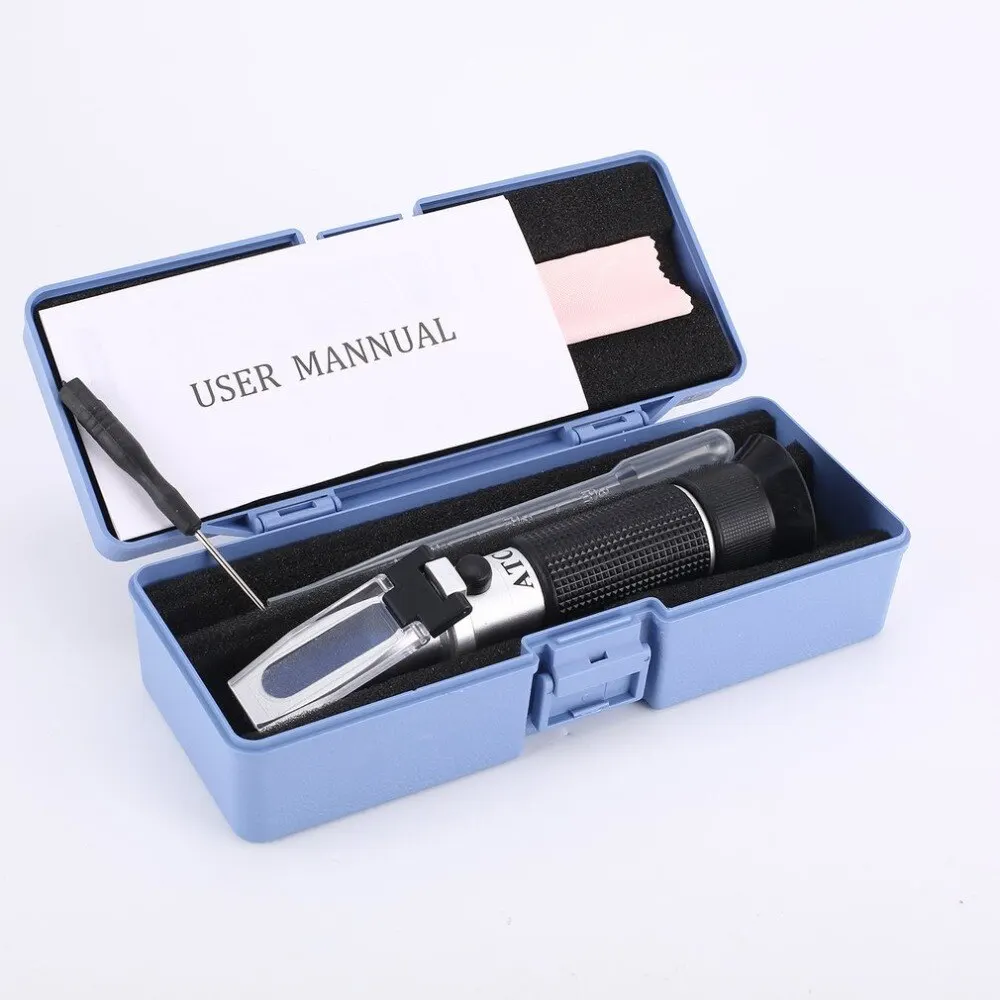 

Рефрактометр 0 ~ 32% оптический для сахара, пищи, напитков, сока, ATC измеритель содержания, тестер, ручной измерительный прибор