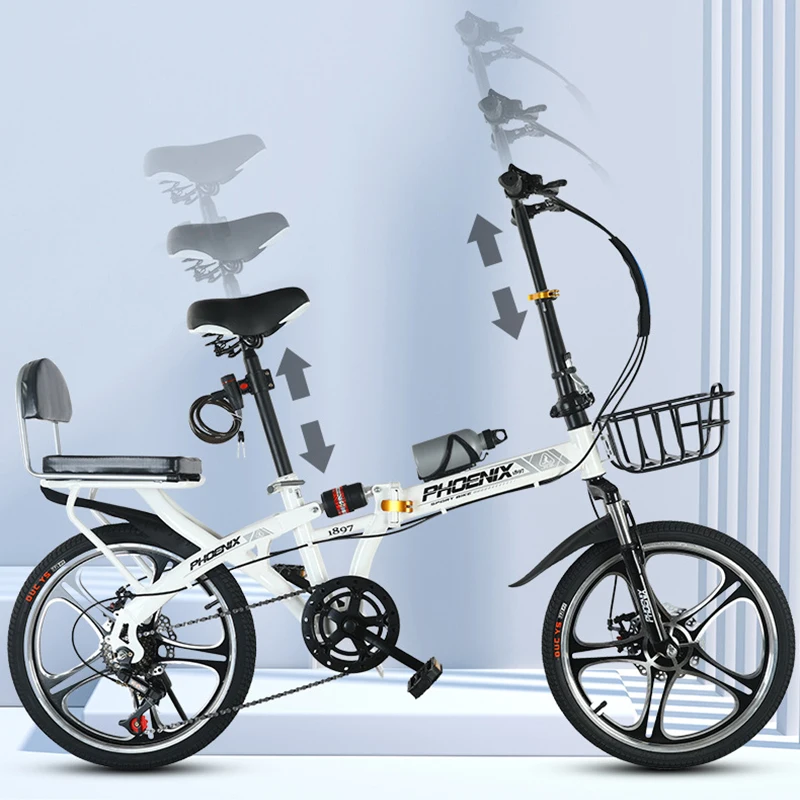 Велосипед с установкой в город складной велосипед переменной скоростью дисковый