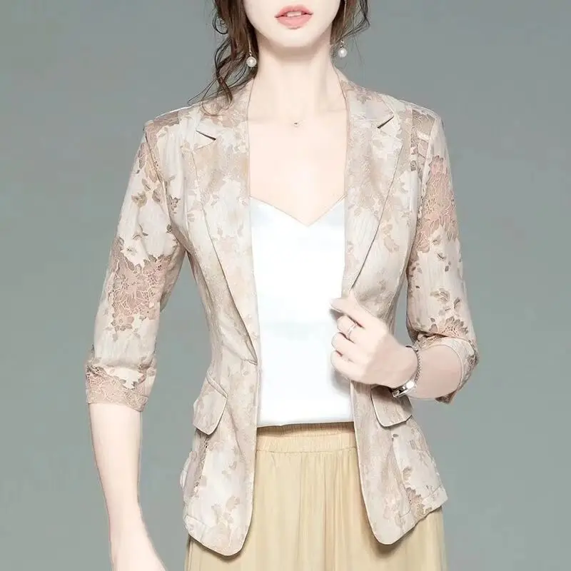 

Женская кружевная шаль с рукавом 3/4, 6XL