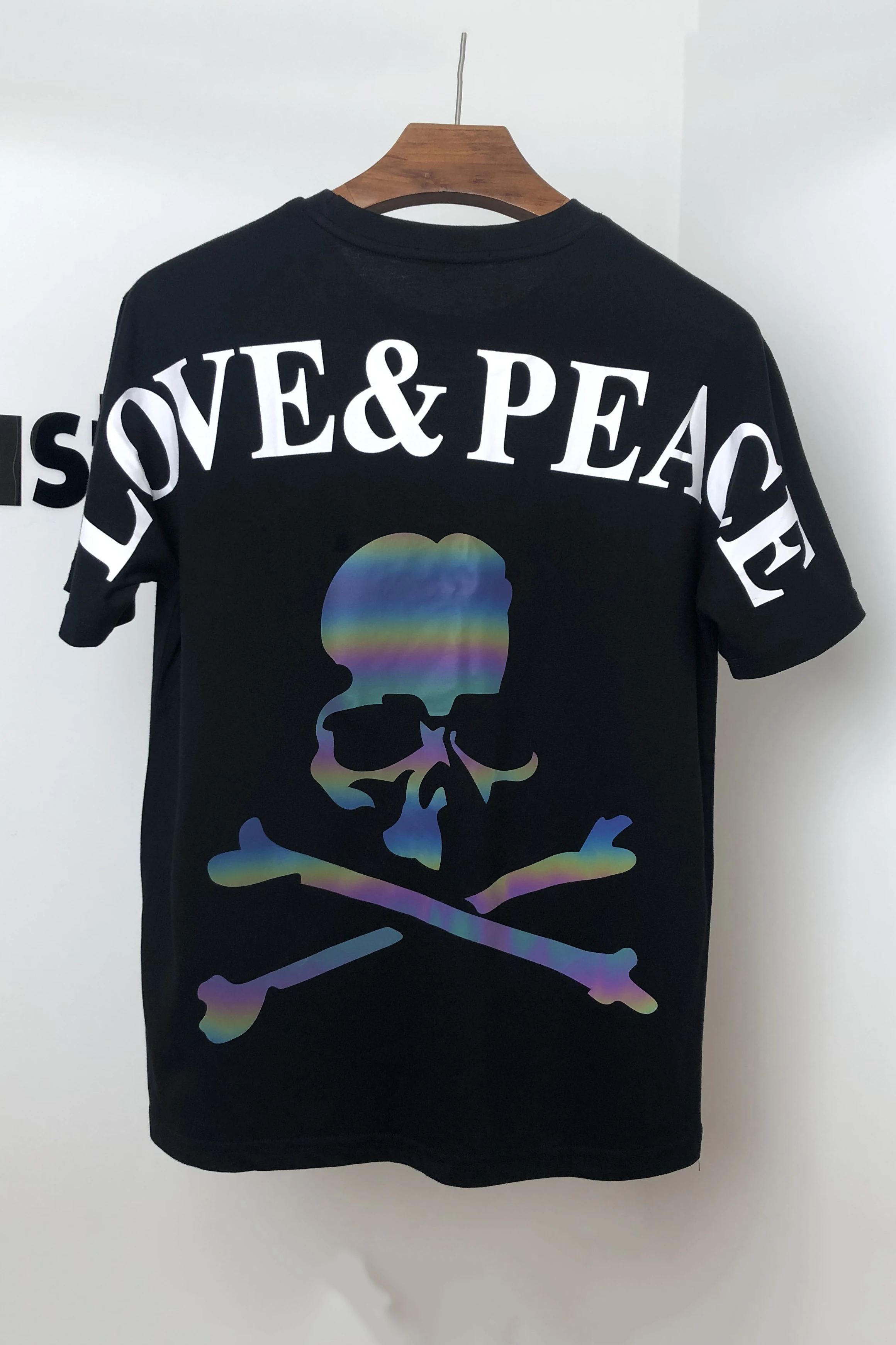 

2022 MASTERMIND Skull casual T-shirt men and women MMJ reflective print street black and white TX683 short-sleeved shirt