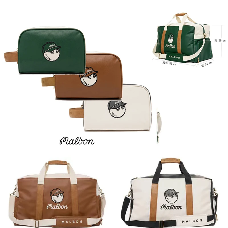 

Malbon Golf Bag 2023 Fashion Brand Full Series Golf Pouch for Men and Women Large Capacity Golf Boston Bag Golf Outdoor Luggage