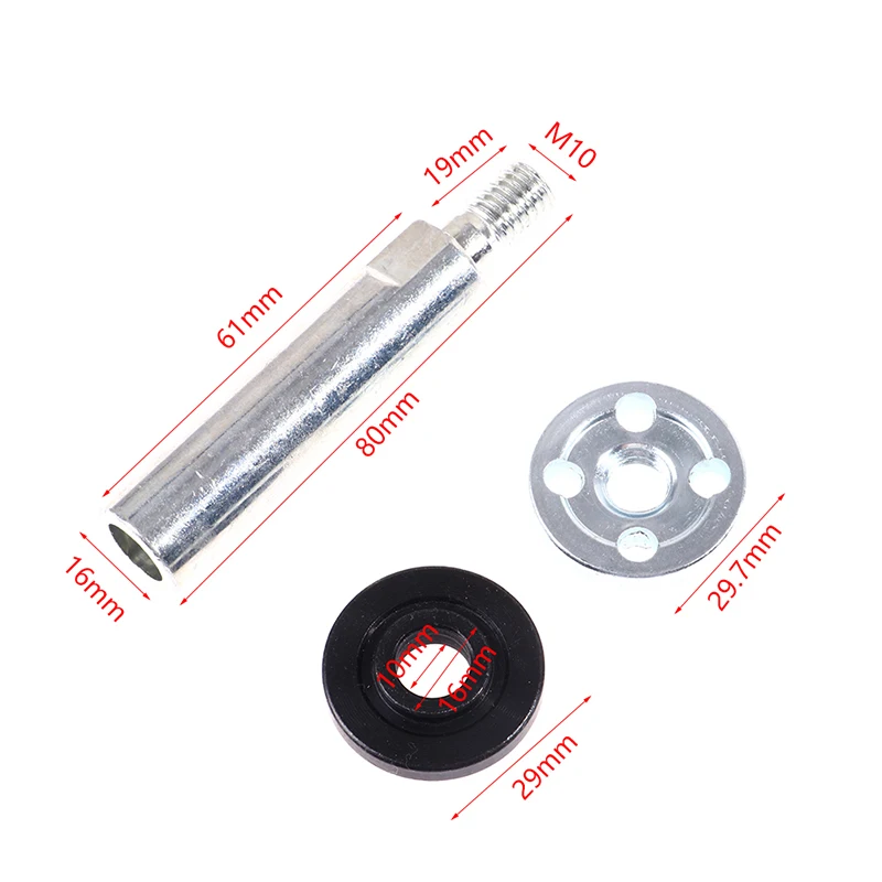 

1set Lengthen Connecting Rod M-10 Arbor Connector Adapter Angle Grinder Polisher Multi-function Angle Grinder Accessories