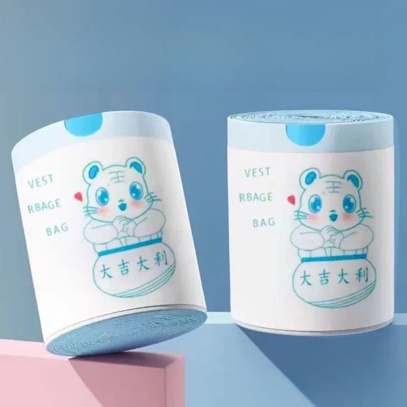 45x50 см мешок для мусора на шнурке бытовой тонкий большой вместительный