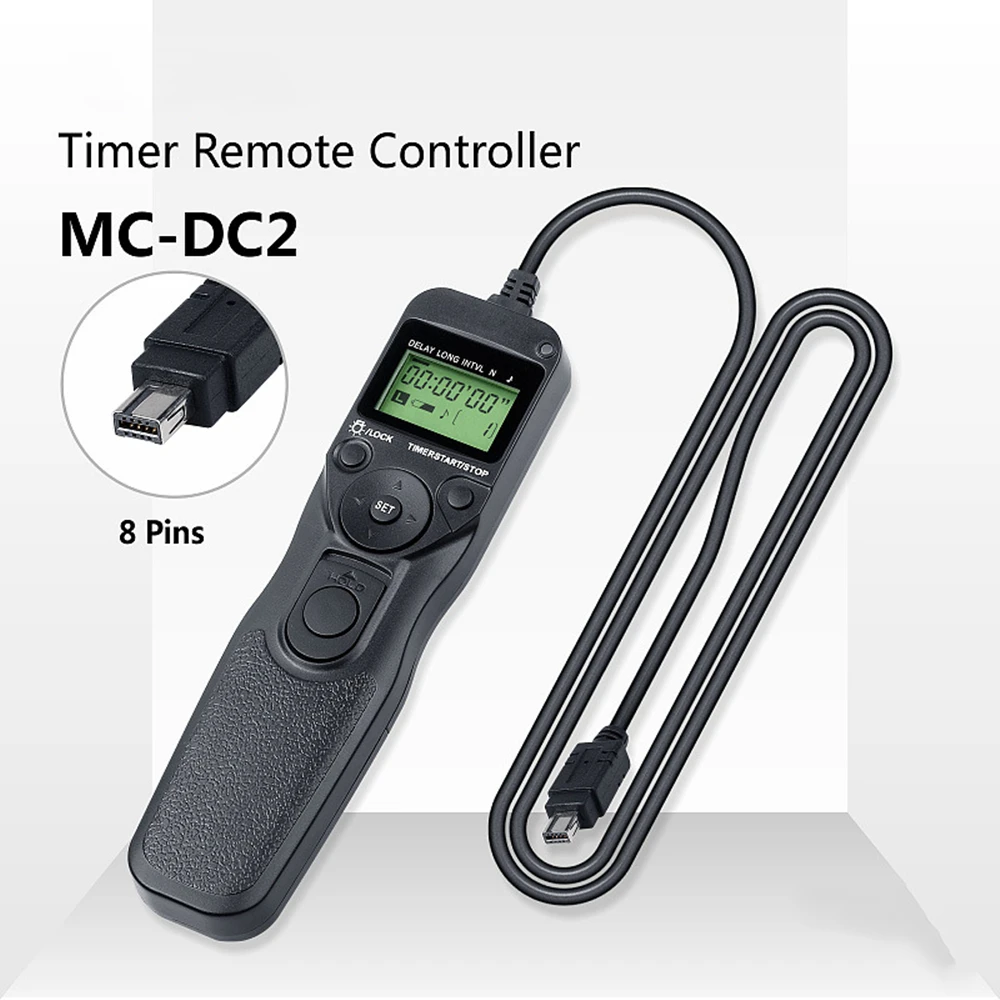 Energy Saving MC-DC2 Camera Timer Remote Shutter For Nikon D90、D5000、D7000、D7100、D600 Digital SLR Camera Accessories