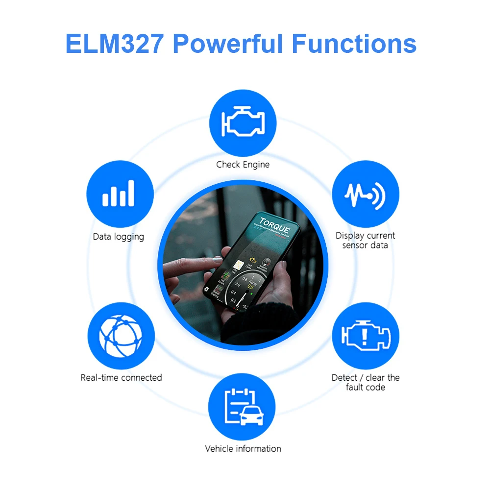 Автомобильный диагностический сканер ELM327 V2.1/1 5 Bluetooth 25K80 OBD2 считыватель кодов ELM 327