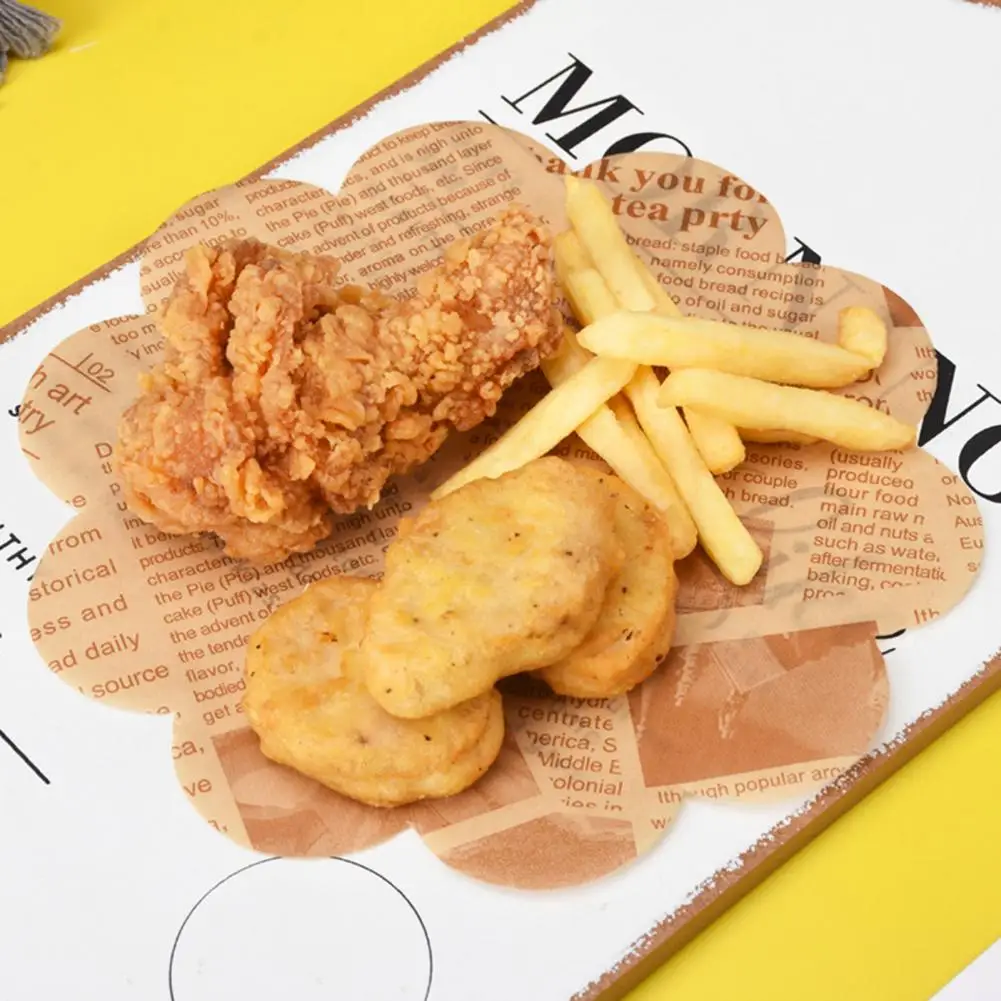 

Fryer Liner 500 Sheets Modern Oil-proof No Odor Grease-proof Disposable Oven Cooking Fryer Liners for Bakery