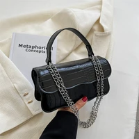 traveasy 2022 fashion vintage pu leather shoulder bags for women leisure solid color female hand bag zipper chain crossbody bags