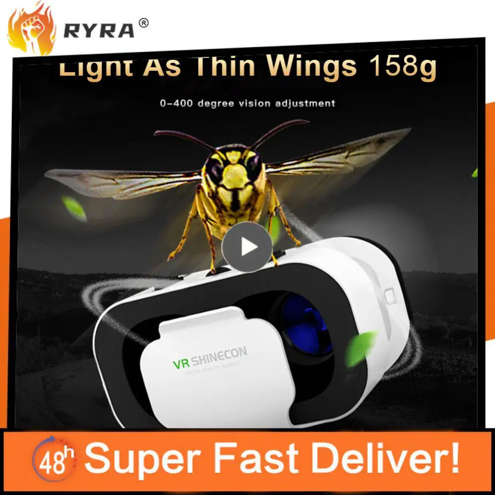 

205 Grams Eyeglass Stereo Onvenient And Firm Vr Elastic Band Design Suction Type Switch Design Vr Glasses Black White