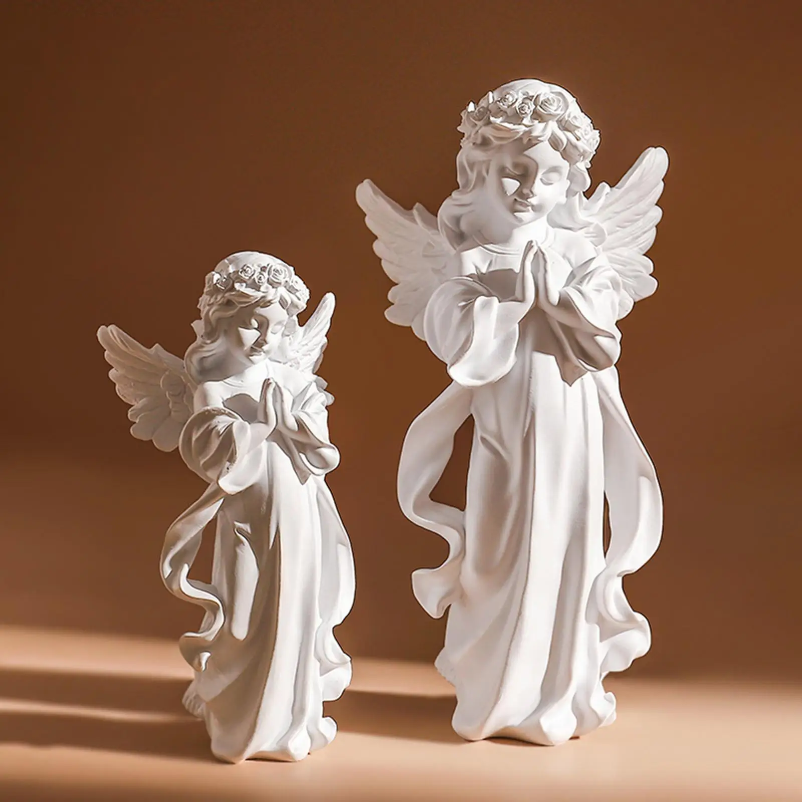 

Resin Praying Angel Figurine Statue Peaceful Prayer Sculpture Fairy Prayer Angel Sculpture Desktop Ornament Curving Crafts Gifts