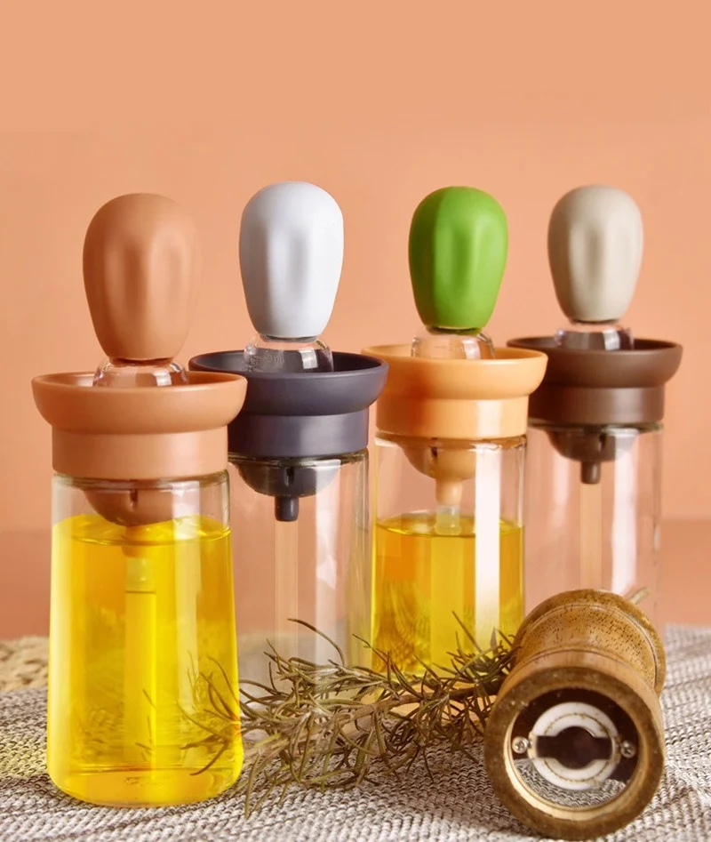 

Кухонная бутылка для масла, силиконовая щетка, Пипетка для барбекю, гриля, фотобутылка для готовки, выпечки, барбекю, кухонные аксессуары