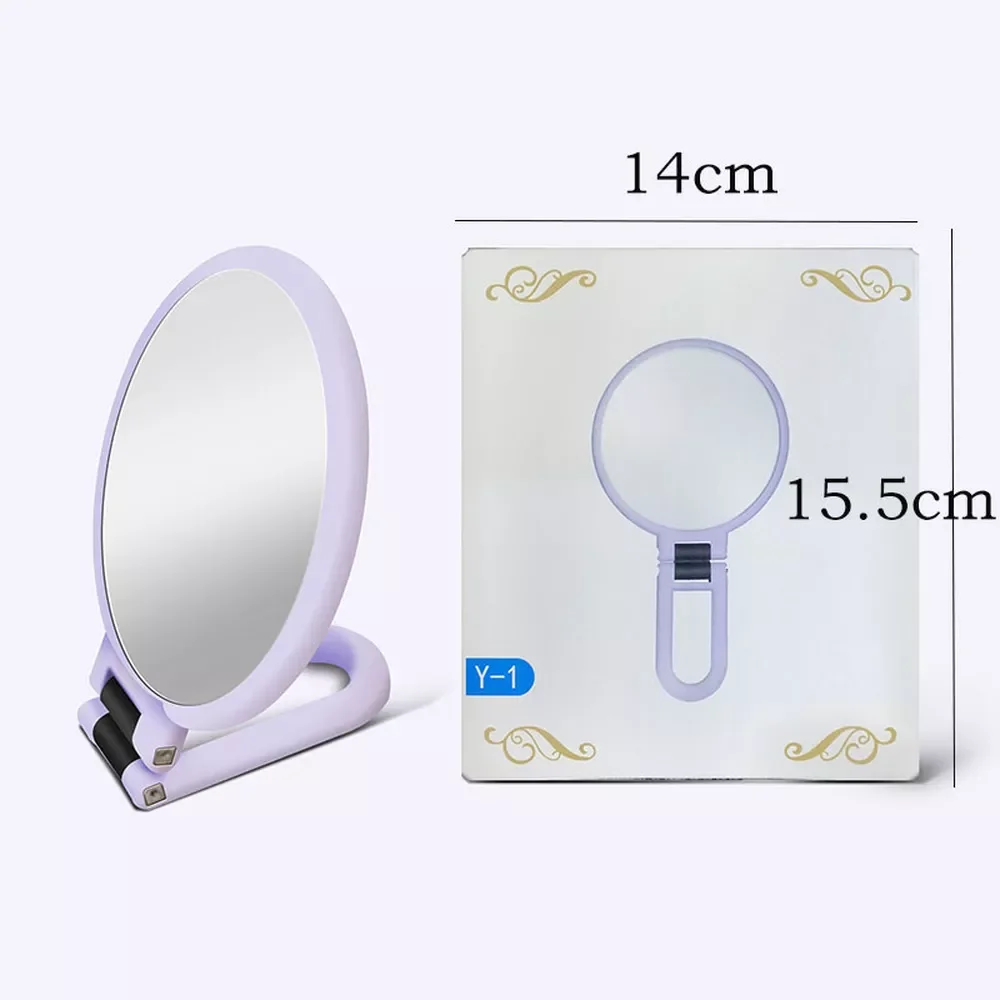 

NEW IN Magnifying Makeup Mirror Hand Mirror Handheld Folding Double Sided Makeup Vanity Mirror Travel Portable Makeup Tools