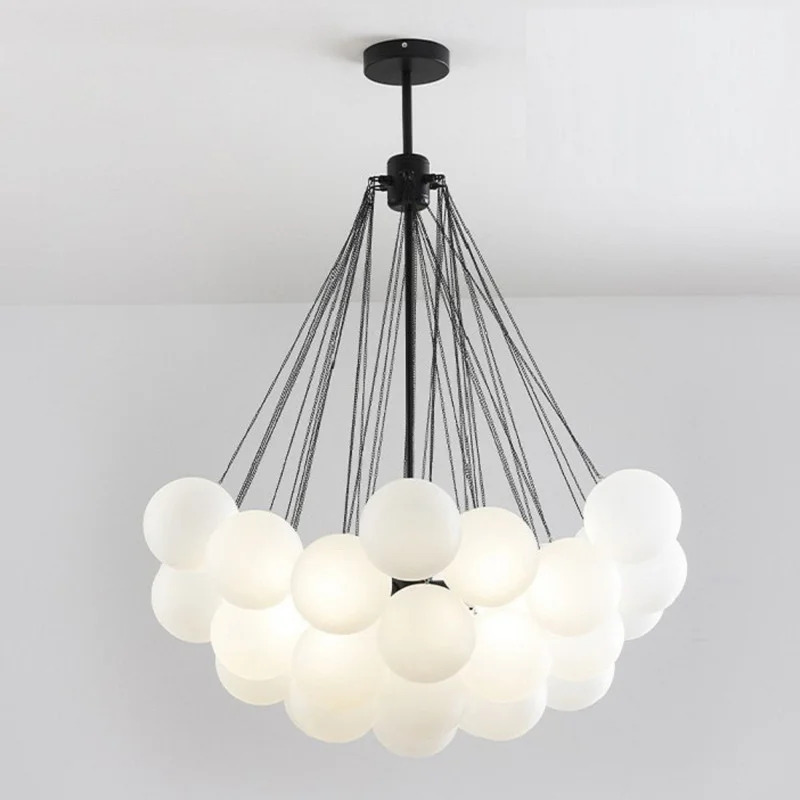 

salle a manger light ceiling scandinavian round iron chandelier vintage bulb lamp dining room kitchen light