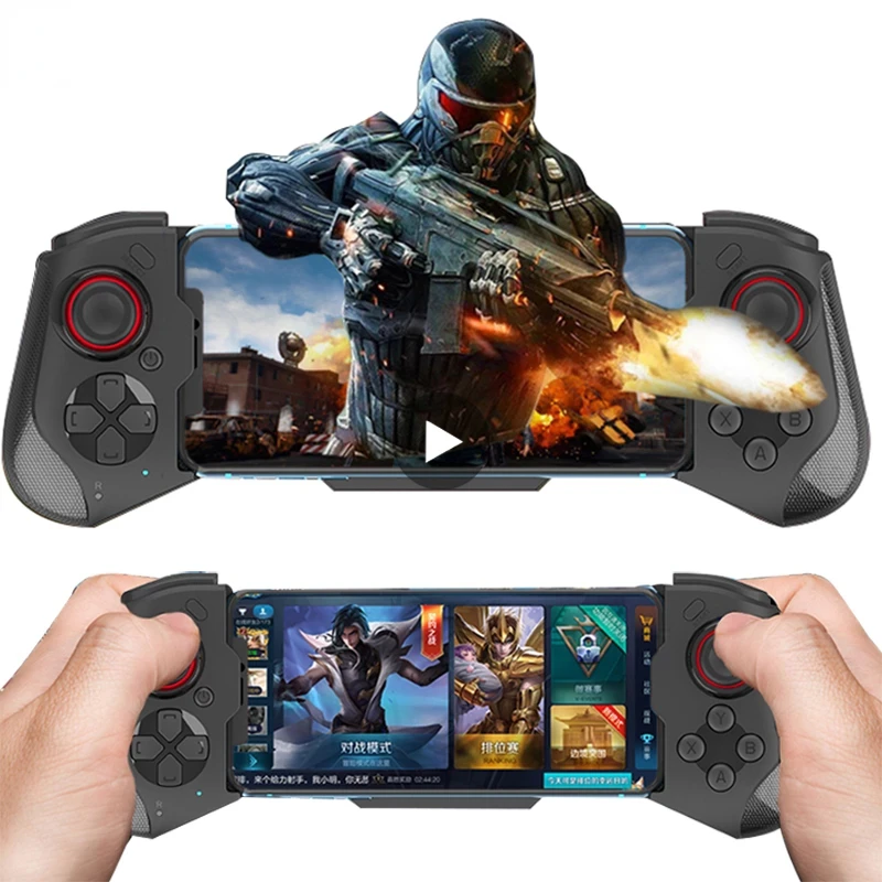 

Cell Phone Gamepad Joystick For IPhone Android Control Bluetooth Controller Trigger Pubg Mobile Game Pad Gaming Cellphone Pads