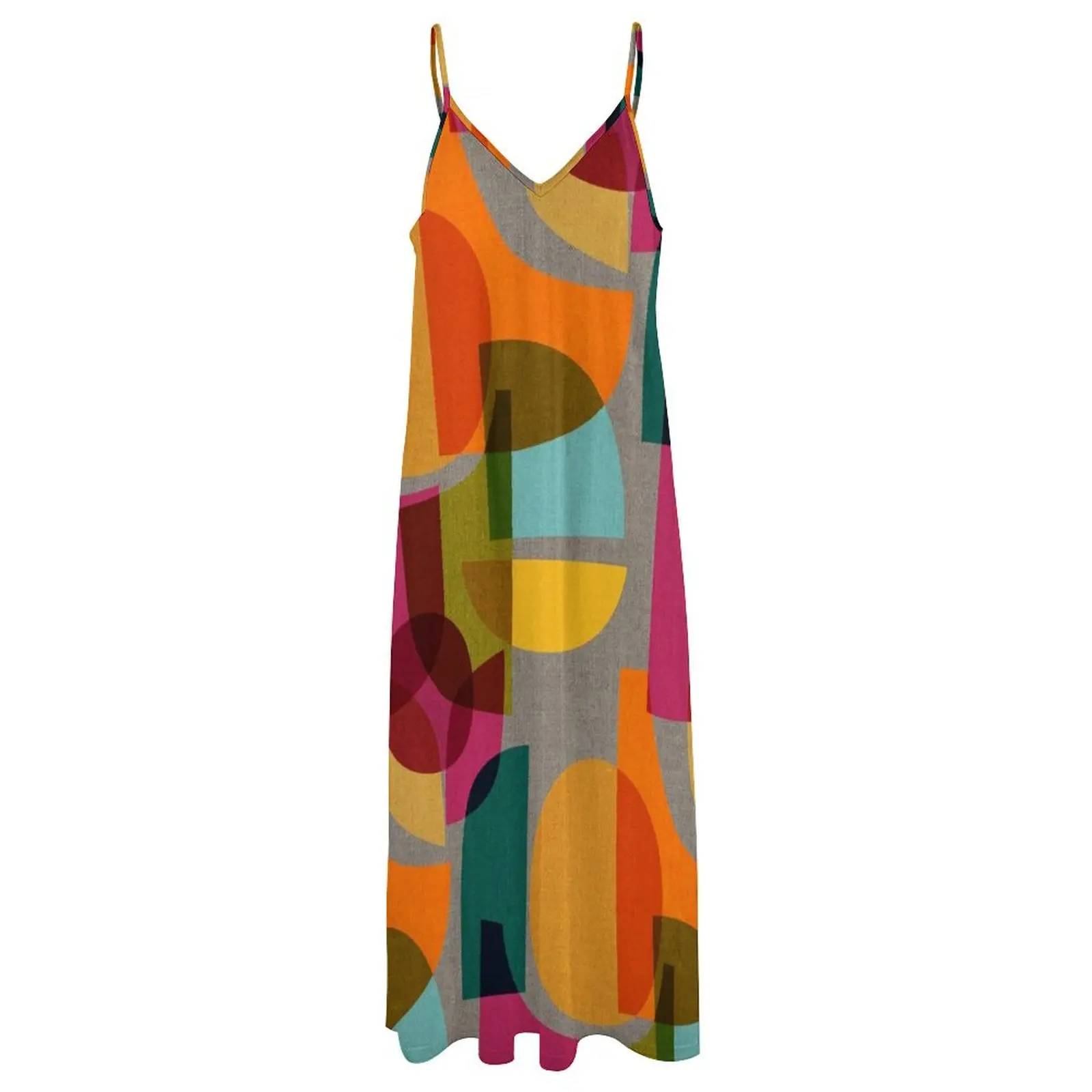 Длинное платье без рукавов Mid Century Kaleidoscope вечернее женское