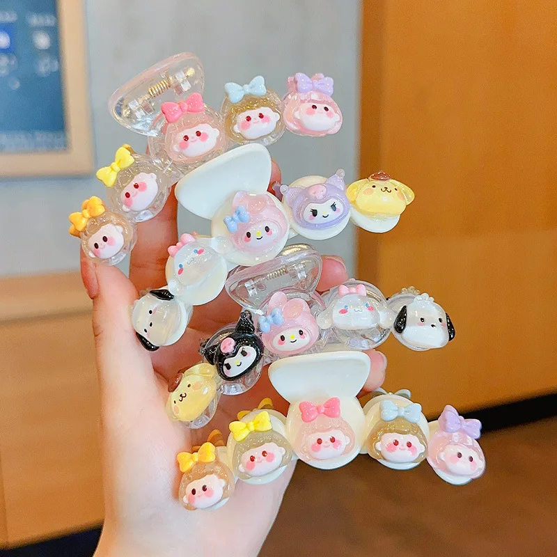 

Creative Kawaii Sanrio Hairpin Girls Hairclip Cartoon Anime Kuromi My Melody Cinnamoroll Hairpin Accessoriair Ornaments Gift
