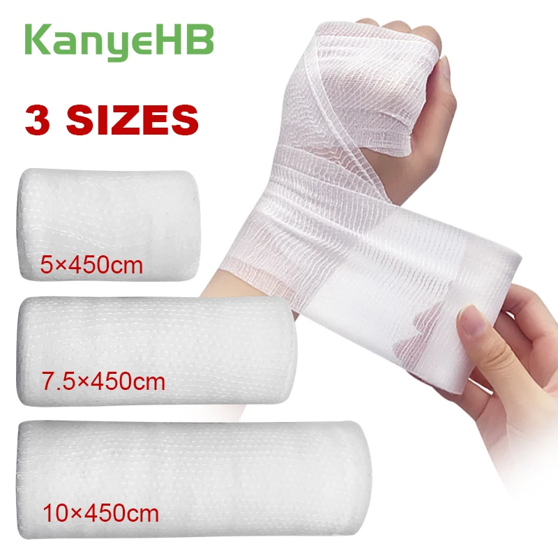 

3 Szie Elastic Bandage Sterile Medical Gauze Band-Aid Hemostasis Wound Treatment Supplies First Aid Kit Adhesive Bandage Plaster