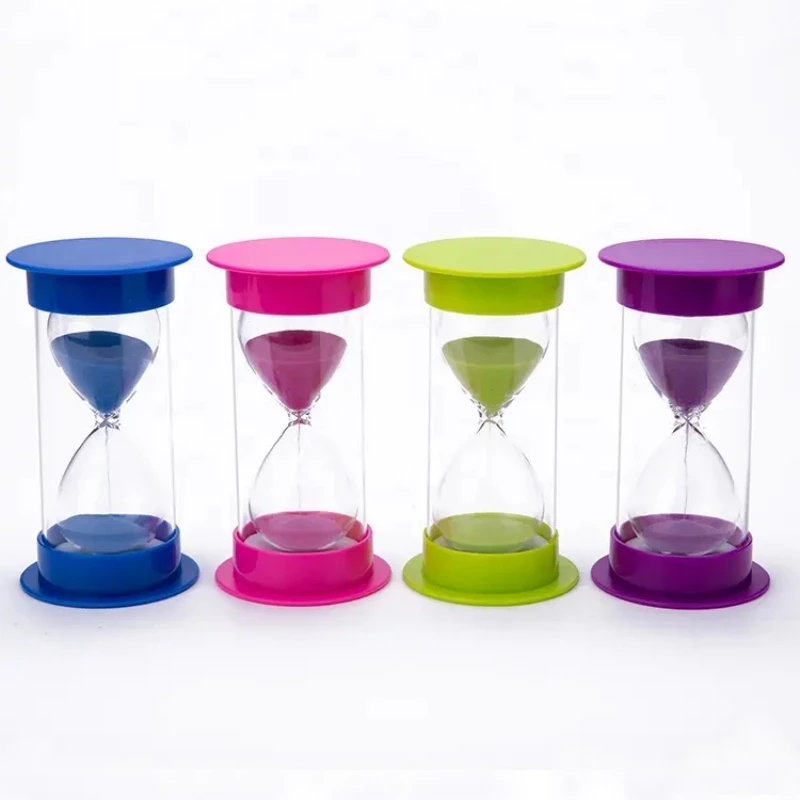 

30 Minutes Colorful Hourglass Home Decoration Kitchen Accessories Children's Sandglass Timer Desktop Creative Decompression Toys