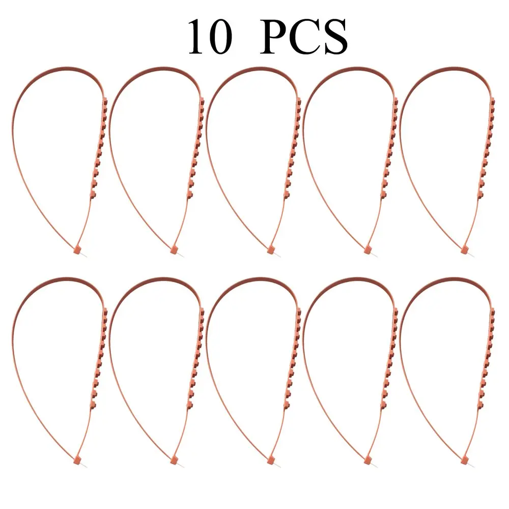 

10 шт./компл. универсальные противоскользящие пластиковые зимние шины для внедорожников, прочные снежные цепи для стайлинга автомобиля