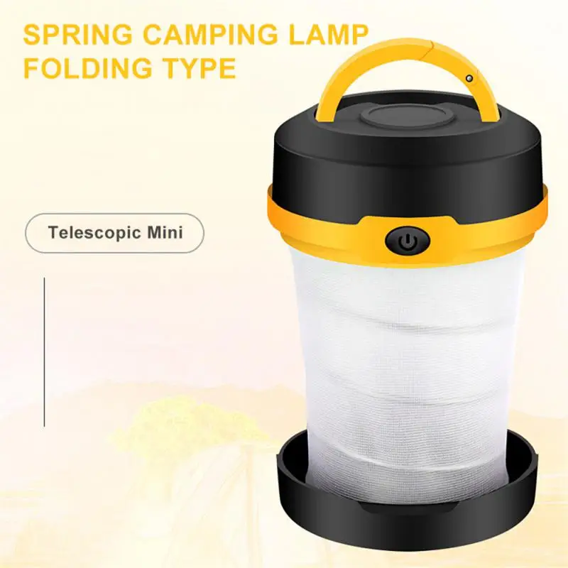

Outdoor Camping Tent Lights Mini Retractable Folding Light ABS Small Camping Light LED Bedside Lamp Lighting 3aa Battery Lantern