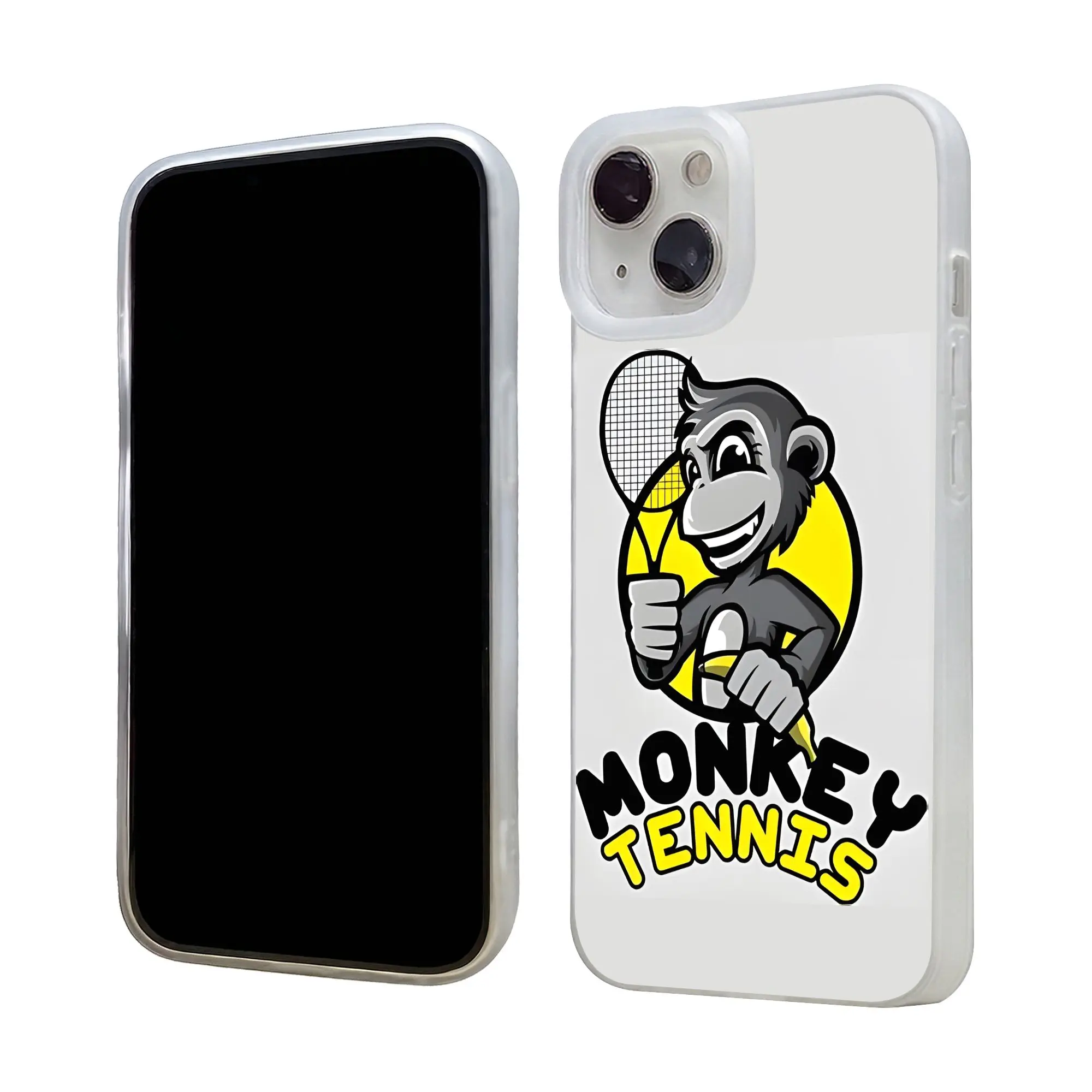 Фото Новый противоударный чехол-бампер Armor Idea Series с дизайном Monkey Tennis для iPhone 17, 16, 15, 14, 13, 12, 11 №3