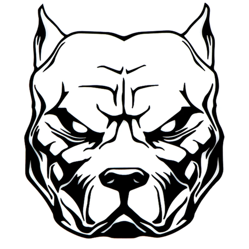 

Creative Dog Head Personalized Car Sticker PVC Off-road Vehicle Motorcycle Exterior Accessories Waterproof Anti-UV Auto Decal