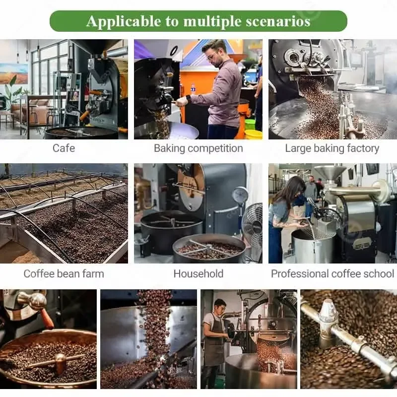Фото Малогабаритная кофемашина для обжарки образцов кофе (3 кг, 1 кг, 1, 2, 5, 10 кг) Профильная кофемашина для обжарки кофе, производство Китай №3