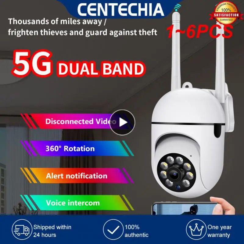 

1~6PCS Security Camera 2.4G WIFI Camera Outdoor PTZ Speed Wireless IP Camera CCTV 4X Digital Zoom Audio Network Surveillance CAM