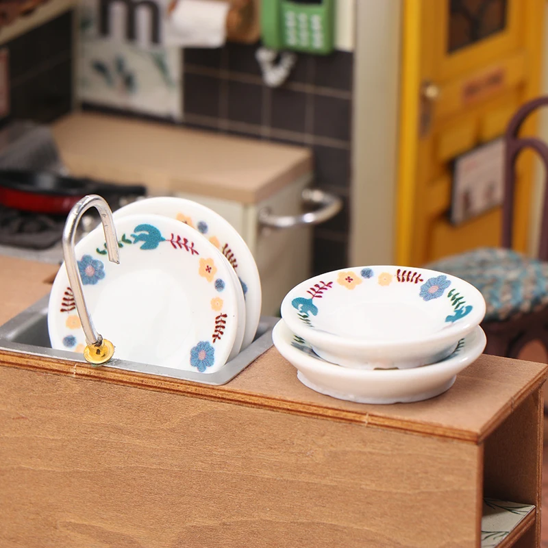 

5 шт. Мини-тарелки для кукольного домика WHPHous