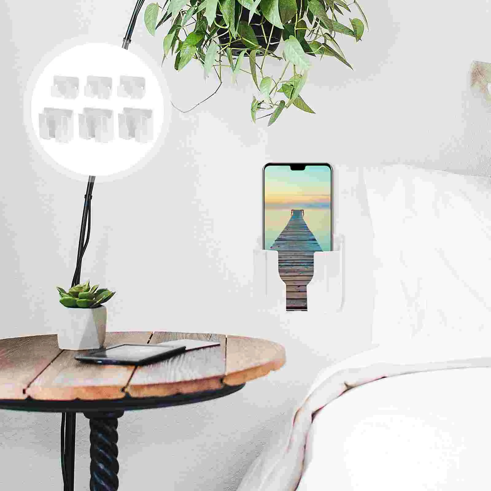 

6pcs Phone Holders for Bed Wall Mount Phone Holders Cell Phone Holders