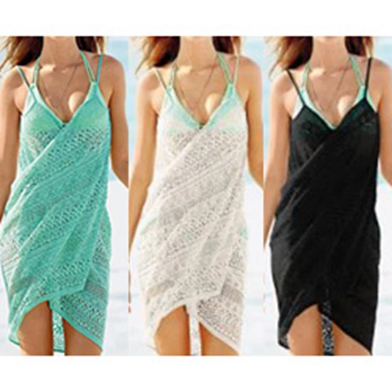 

Women's Sling Jacquard Wrap Skirt Bikini Beach Skirt One Size