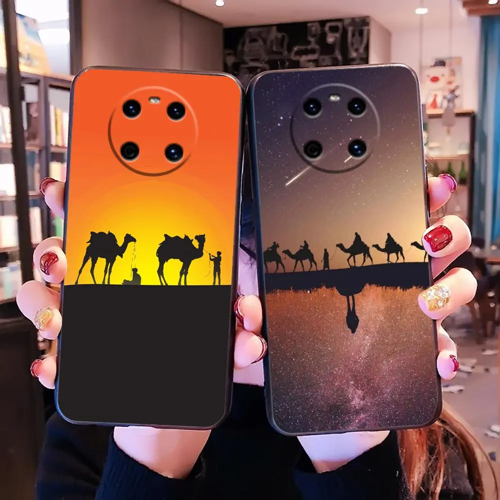 

Funda Case For Honor X9 X9A X8 X7 5G Huawei Y9 Y8 Y8P Y7 Y7A Y7P Y6 Y6S Y5P Y6P Pro V20 V10 Case Desert Camel Moon Star Sky Sun
