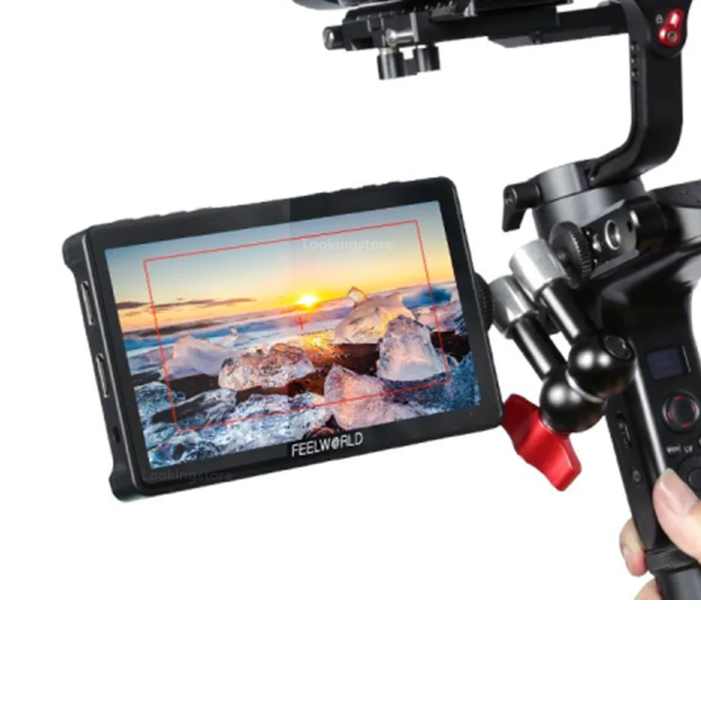 FEELWORLD 6-дюймовый полевой монитор камеры DSLR F5 Pro V4 с сенсорным экраном 3D LUT FHD1920 1080 4K
