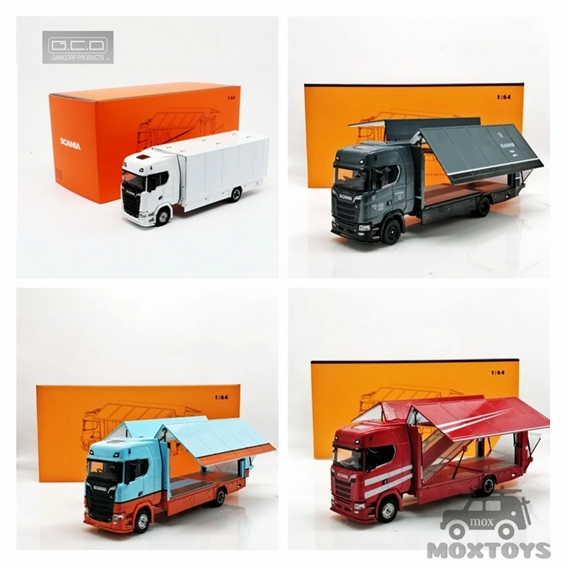 GCD 1:64 Scania S730 двухуровневый буксировочный грузовик литый под давлением модельный