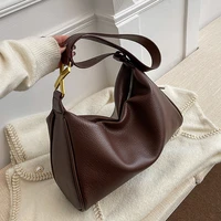 winter soft pu leather vintage simple bucket crossbody shoulder bag 2022 fashion casual style womens trendy shopper handbags
