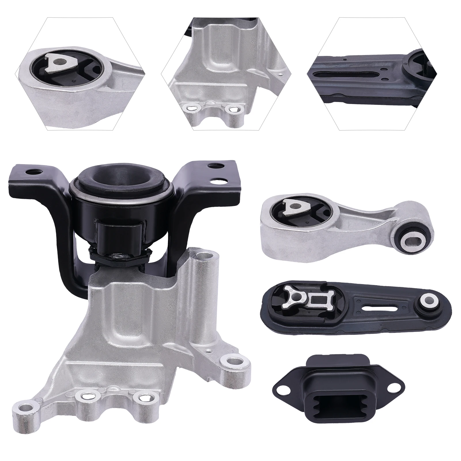 

4x Engine Motor & Trans Mount ，Fixed, damping, For Nissan Sentra 1.8L 2013 2014 2015 2016 2017