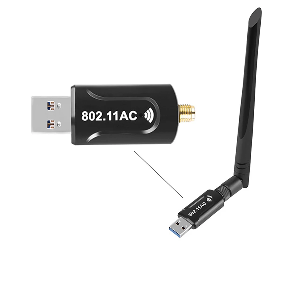 

Wi-Fi адаптер с антенной, 1200 Мбит/с, USB 3,0