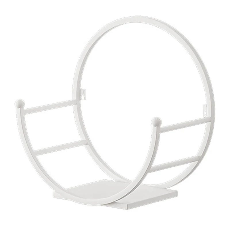 

Настенная полка без отверстий, домашняя круглая металлическая настенная подвесная стандартная полка для хранения, креативный настенный ди...