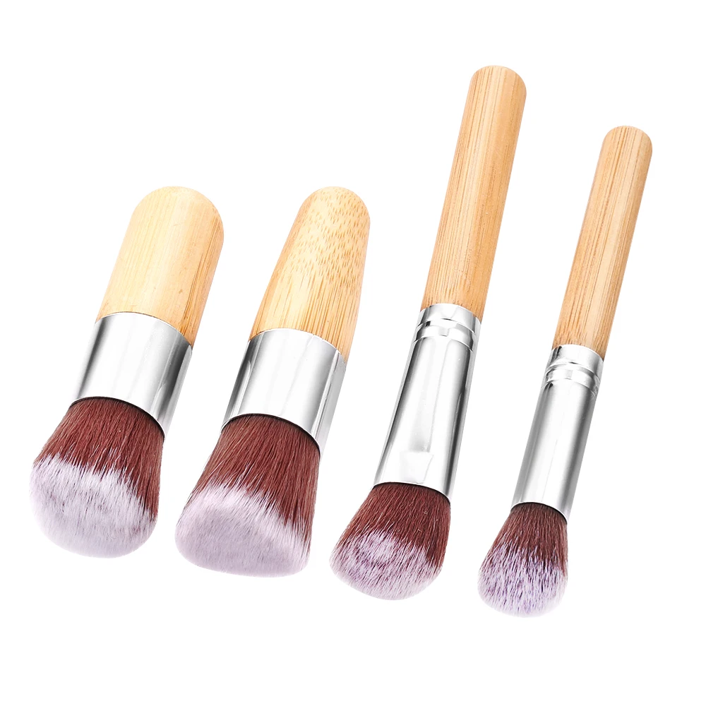 11 шт. натуральная бамбуковая ручка набор кистей для макияжа Высокое качество