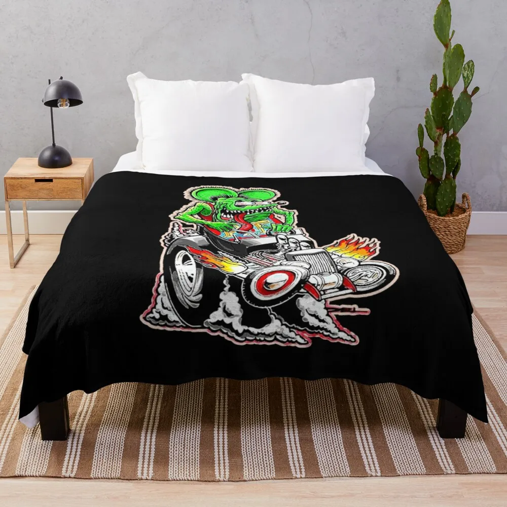 

Official Rat Fink Original Merchandise Throw Blanket Tourist Blanket Throw And Blanket From Fluff